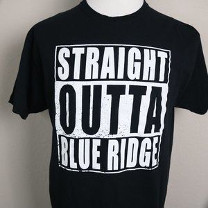 Fruit of The Loom Men's Unisex T-Shirt * Straight Outta Blue Ridge * Large L